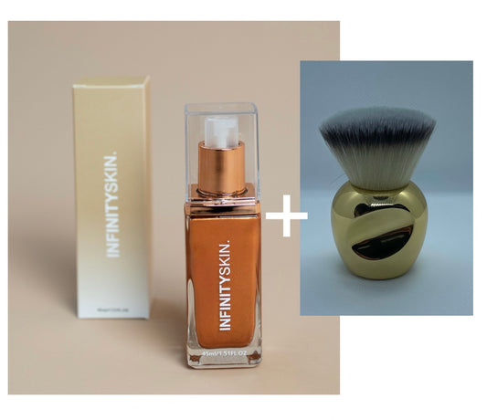 BODYSHIMMER DARK BRONZE + KWAST